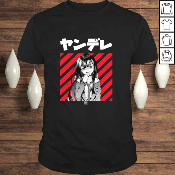 Yandere Japanese Anime Long Sleeve V-Neck T-Shirt