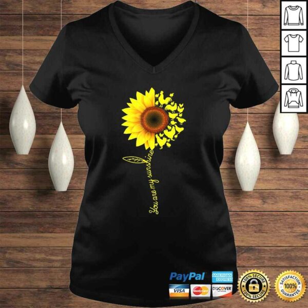 You Are My Sunshine Sunflower Chicken Shirt Gifts