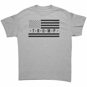 Black American Flag Donald Trump T Shirt 2