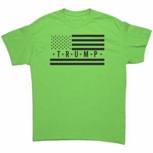 Black American Flag Donald Trump T Shirt 8