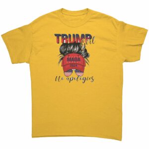 MAGA Trump Girl No Apologies T Shirt 4
