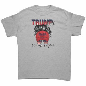 MAGA Trump Girl No Apologies T Shirt 7