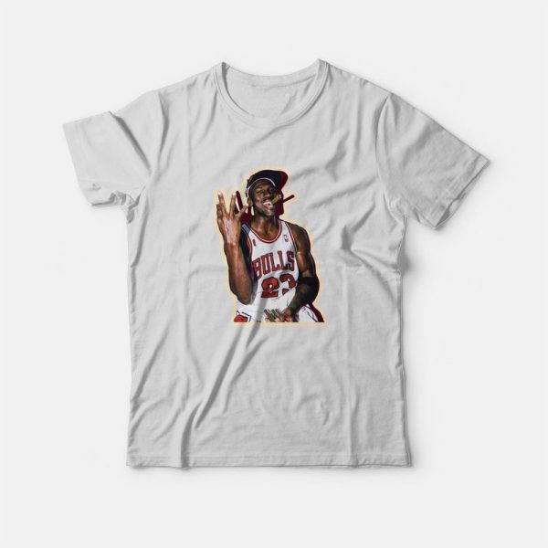 Michael Jordan Championship Cigar T-Shirt