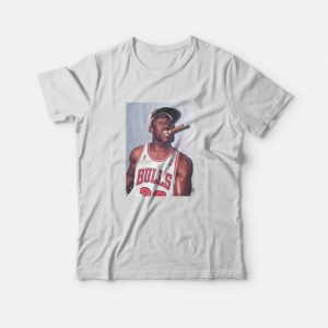 Michael Jordan Cigar Smoke Champions T-Shirt Michael Jordan Cigar Smoke Champions T-Shirt