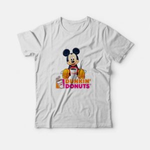 Mickey Mouse Loves Dunkin Donuts T-shirt Mickey Mouse Loves Dunkin Donuts T-shirt