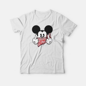 Mickey Mouse Thug Life Gangster Middle Finger T-Shirt 2 Mickey Mouse Thug Life Gangster Middle Finger T Shirt 3
