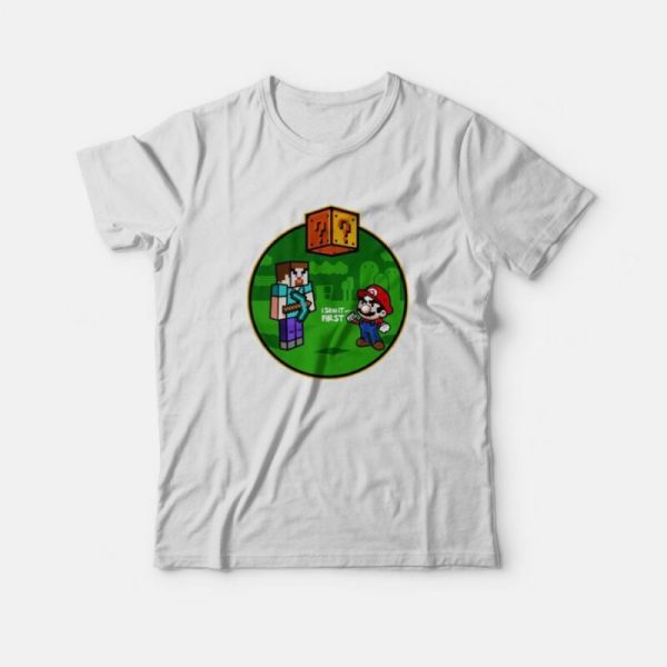 Minecraft Super Mario I Saw It First T-shirt