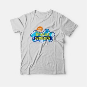 Neon Genesis Evangelion X Spongebob T-shirt 3 Neon Genesis Evangelion X Spongebob T shirt 4