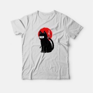 Ninja Cat Black T-shirt Ninja Cat Black T-shirt
