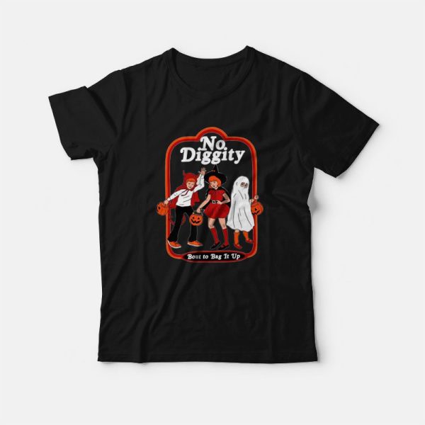 No Diggity Bout To Bag it Up Halloween T-Shirt