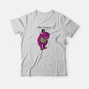 Omg I Knew It Barney Michael Jackson T-Shirt Omg I Knew It Barney Michael Jackson T-Shirt