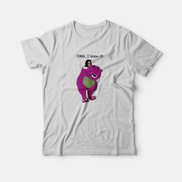 Omg I Knew It Barney Michael Jackson T-Shirt