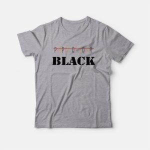 People Of Color Black T-shirt For Unisex