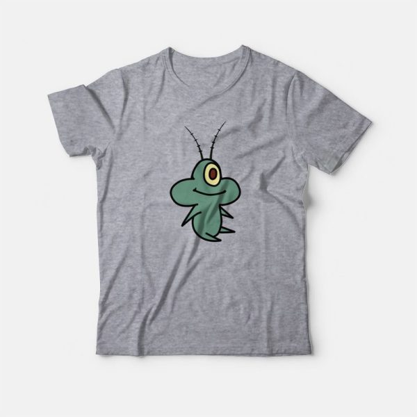 Plankton Eating Popcorn T-Shirt Spongebob