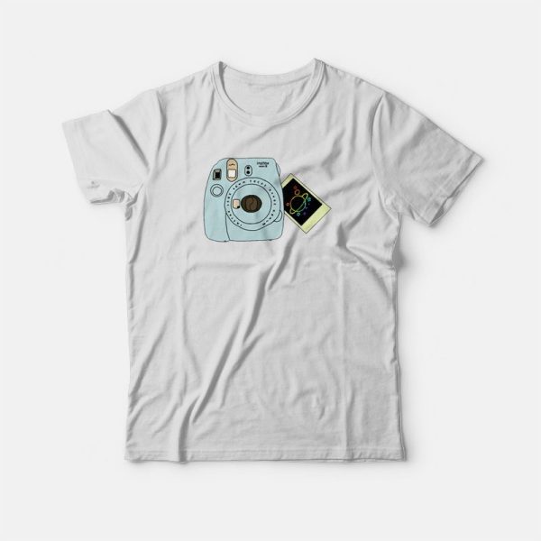 Polaroid Camera And Galaxy T-shirt