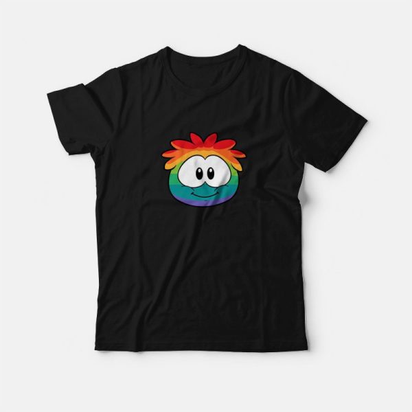 Rainbow Puffle Club Penguin T-Shirt