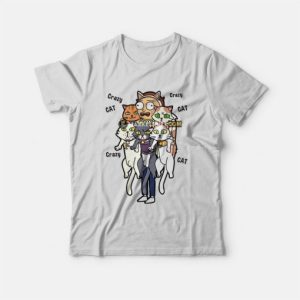 Rick and Morty Crazy Cat Morty T-Shirt 3 Rick and Morty Crazy Cat Morty T Shirt 4