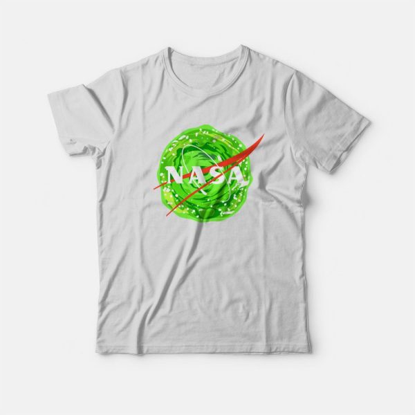 Rick and Morty Nasa Logo Portal T-Shirt