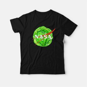 Rick and Morty Nasa Logo Portal T-Shirt