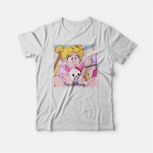 Sailor Moon Boys Are The Enemy 90s Anime T shirt 3
