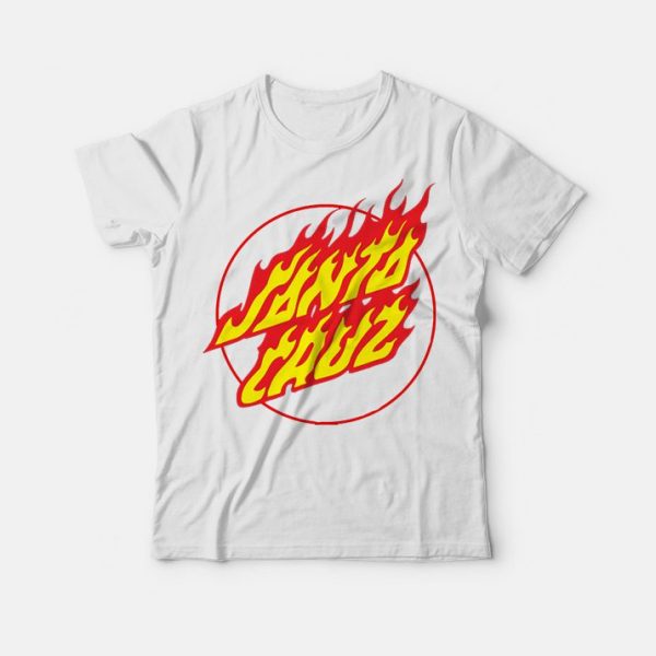 Santa Cruz Flamming Logo T-Shirt