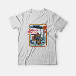 Satan is Waitin Bus Vintage T-Shirt Satan is Waitin Bus Vintage T-Shirt