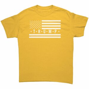 Trump Flag T Shirt White Flag Dark Shirt 4