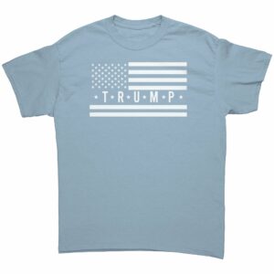 Trump Flag T Shirt White Flag Dark Shirt 5