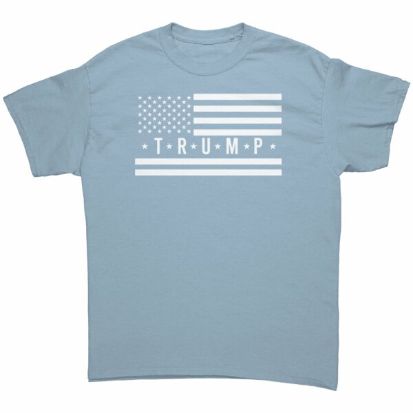 Trump Flag T-Shirt White Flag Dark Shirt