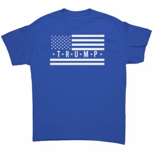 Trump Flag T Shirt White Flag Dark Shirt 8