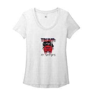 Trump Girl T-Shirt Women’s Flex Scoop Neck Tee Trump Girl T-Shirt Women’s Flex Scoop Neck Tee