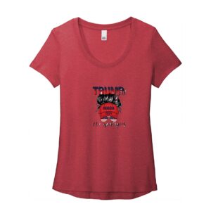 Trump Girl T-Shirt Women’s Flex Scoop Neck Tee 2 Trump Girl T Shirt Women's Flex Scoop Neck Tee 3