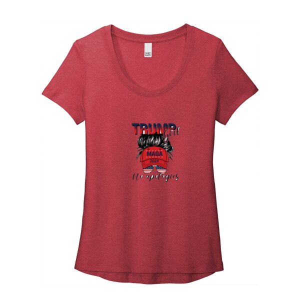 Trump Girl T-Shirt  Women’s Flex Scoop Neck Tee