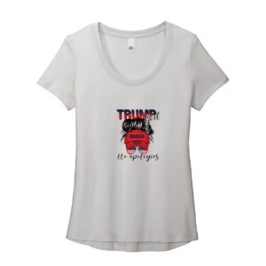 Trump Girl T-Shirt Women’s Flex Scoop Neck Tee 3 Trump Girl T Shirt Women's Flex Scoop Neck Tee 4