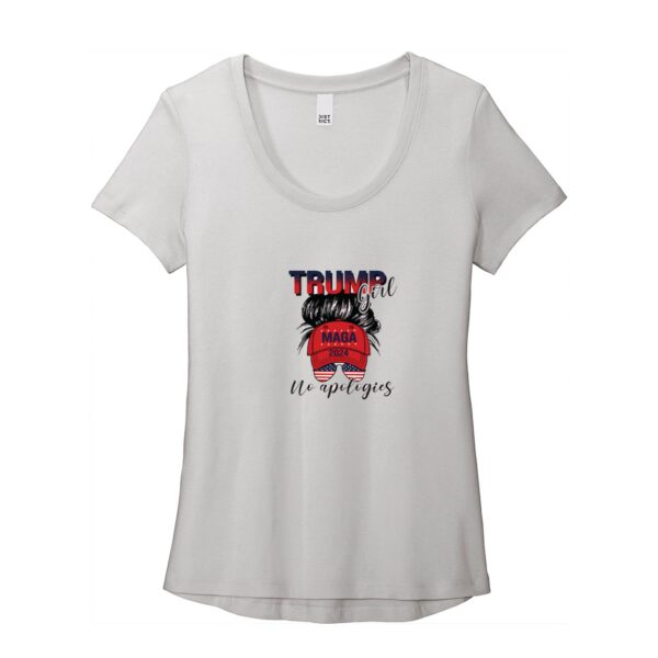 Trump Girl T-Shirt  Women’s Flex Scoop Neck Tee