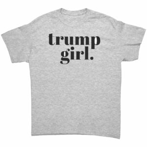 Trump Girl T Shirt block typewriter font 5