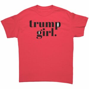 Trump Girl T Shirt block typewriter font 6