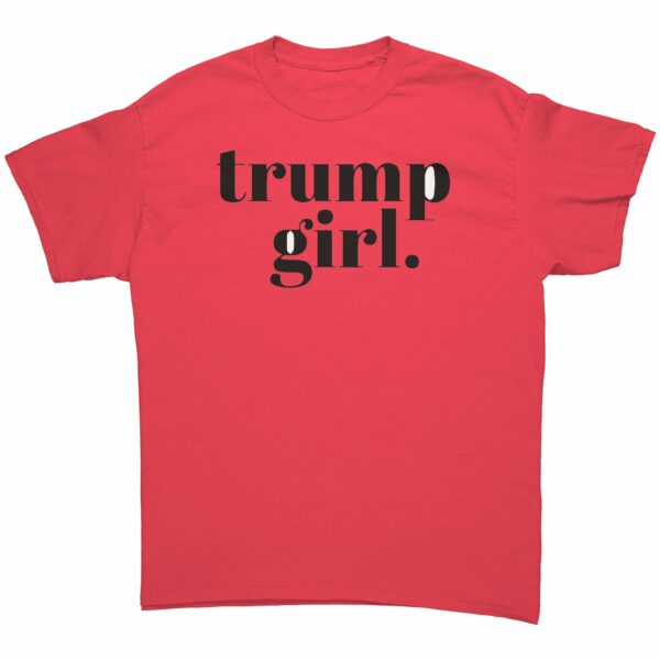 Trump Girl T-Shirt block typewriter font