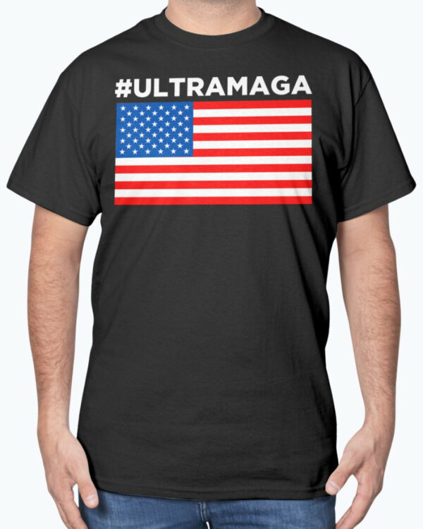 #ULTRAMAGA USA flag T-Shirt Trump 2024 Flag