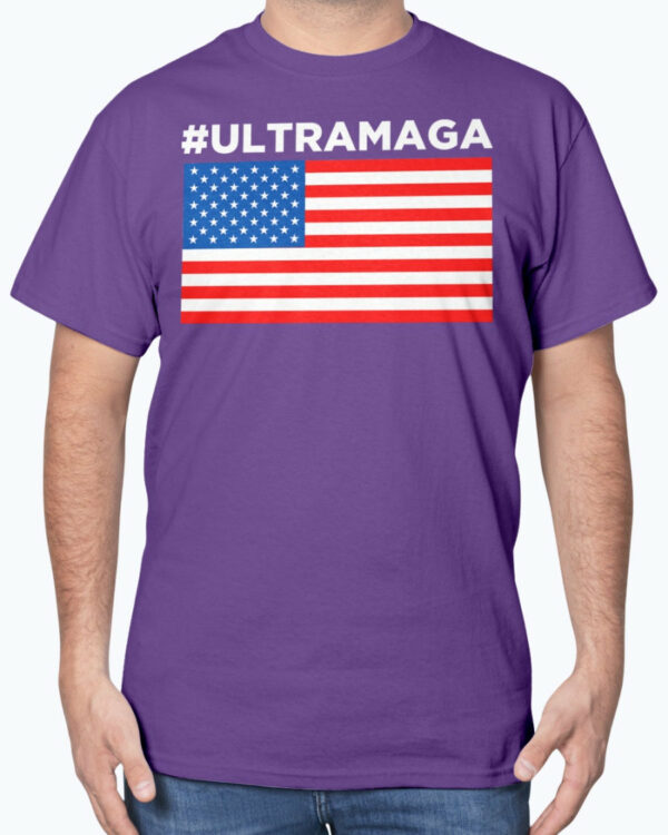 #ULTRAMAGA USA flag T-Shirt Trump 2024 Flag