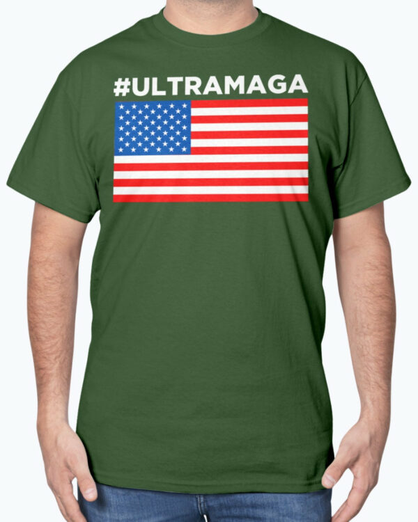 #ULTRAMAGA USA flag T-Shirt Trump 2024 Flag