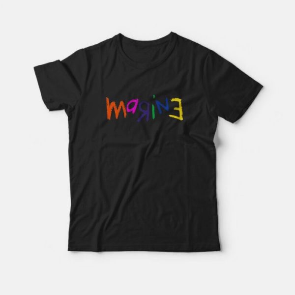 Marine Full Color Crayon T-Shirt