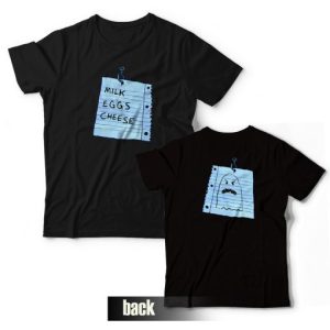 Milk Eggs Cheese T shirt Spongebob Front and Back 3