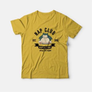 Nap Club Snorlax Nap All Day Sleep All Night Pokemon T Shirt 3