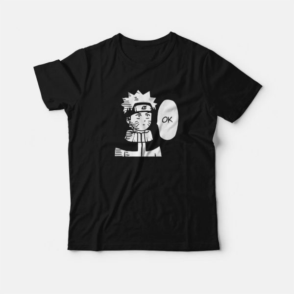 Naruto One Punch Man Crossover T-Shirt