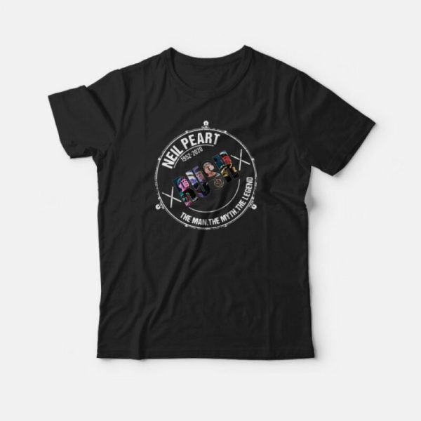 Neil Peart 1952 2020 Rush The Man The Myth The Legend T-Shirt