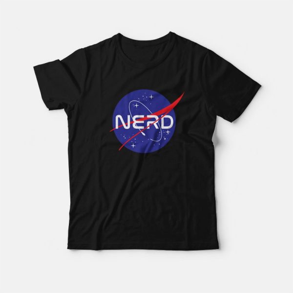 Nerd Nasa Parody Logo T-Shirt