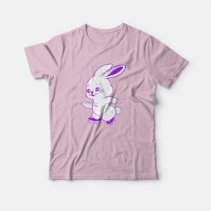 NewJeans Bunny Logo Roller Skate T-Shirt 2 NewJeans Bunny Logo Roller Skate T Shirt 3