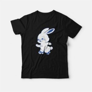 NewJeans Bunny Logo Roller Skate T-Shirt 3 NewJeans Bunny Logo Roller Skate T Shirt 4