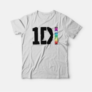 One Direction Logo World Rainbow T-shirt